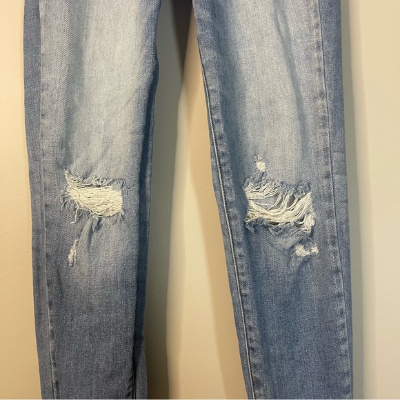 KanCan Medium Blue Ripped Cropped Jeans - Picture 3 of 10